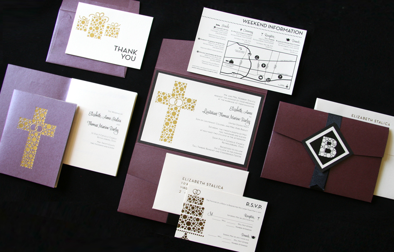 E&T Wedding Invitation Suite