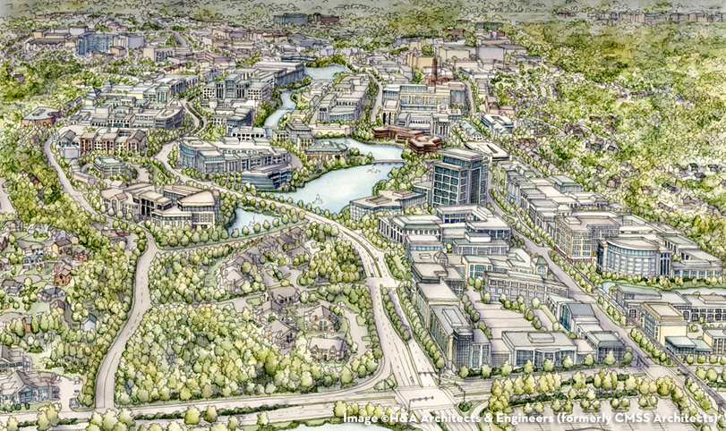 Innsbrook | Next Aerial Watercolor