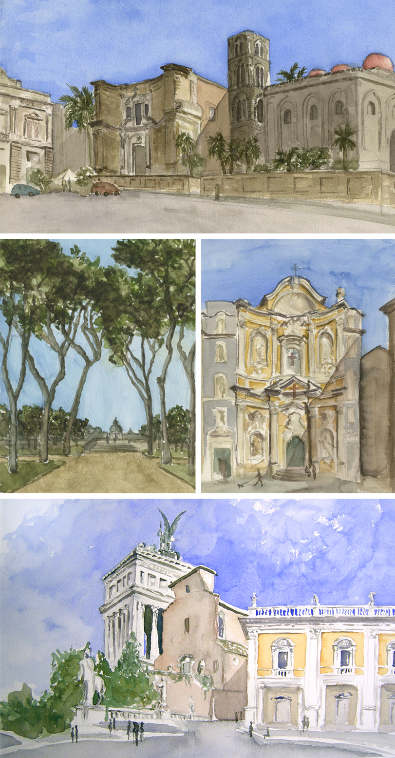 Italy Watercolors